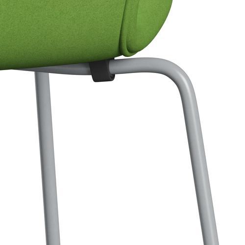 [product_category]-Fritz Hansen 3107 Chair Full Upholstery, Silver Grey/Divina Lime Light-Fritz Hansen-3107FU-DIV956-SIGREY-FRI-7