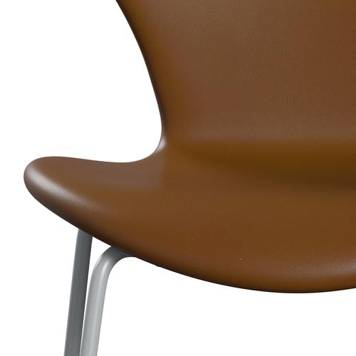 [product_category]-Fritz Hansen 3107 Chair Full Upholstery, Silver Grey/Soft Walnut-Fritz Hansen-3107FU-SOWAL-SIGREY-FRI-6