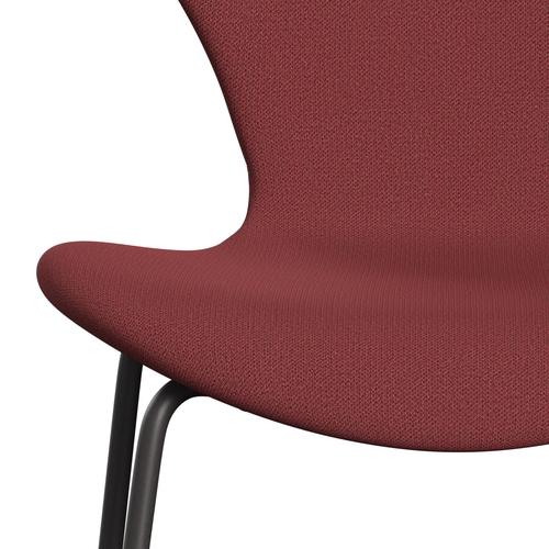 [product_category]-Fritz Hansen 3107 Chair Full Upholstery, Warm Graphite/Capture Dark Red-Fritz Hansen-3107FU-CP5402-WARGRA-FRI-6