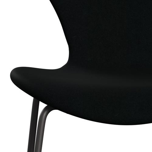 [product_category]-Fritz Hansen 3107 Chair Full Upholstery, Warm Graphite/Divina Black-Fritz Hansen-3107FU-DIV191-WARGRA-FRI-6