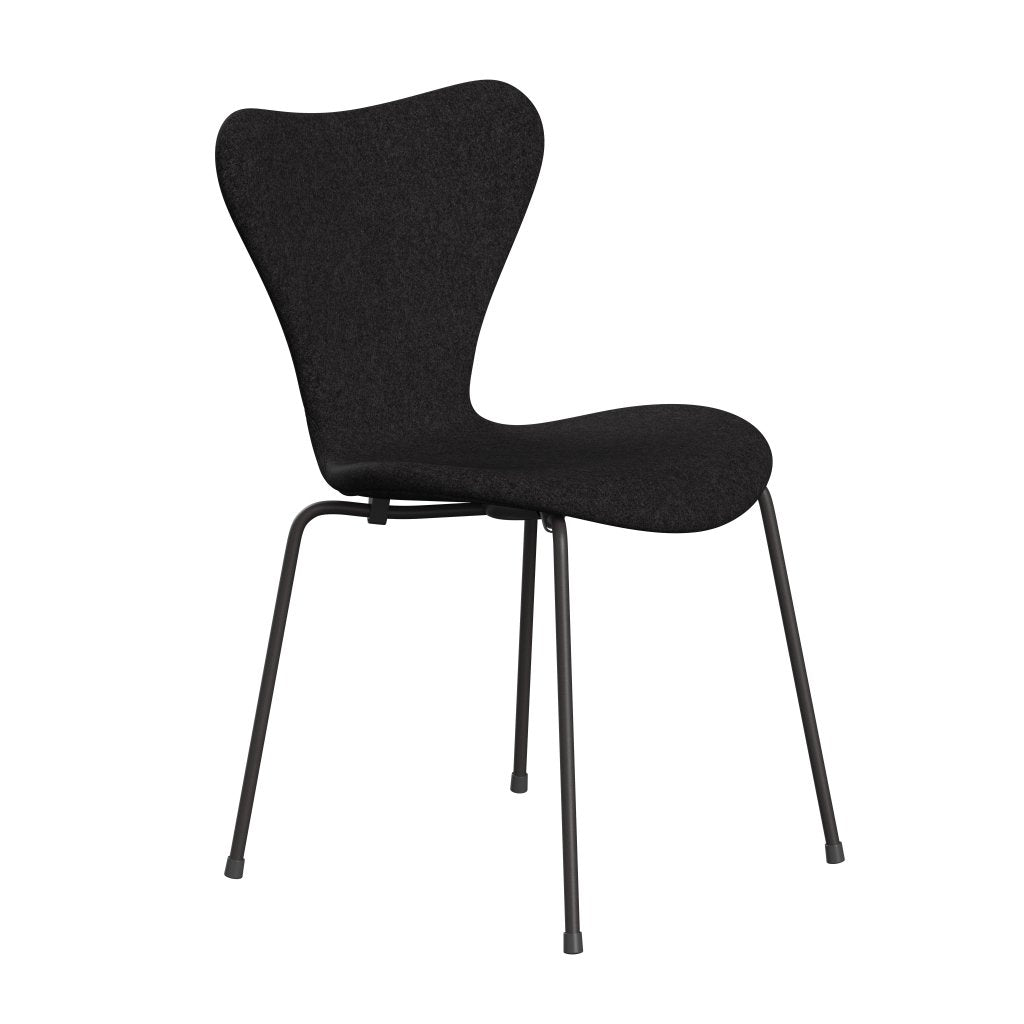 [product_category]-Fritz Hansen 3107 Chair Full Upholstery, Warm Graphite/Divina Md Dark Grey-Fritz Hansen-3107FU-DMD293-WARGRA-FRI-2