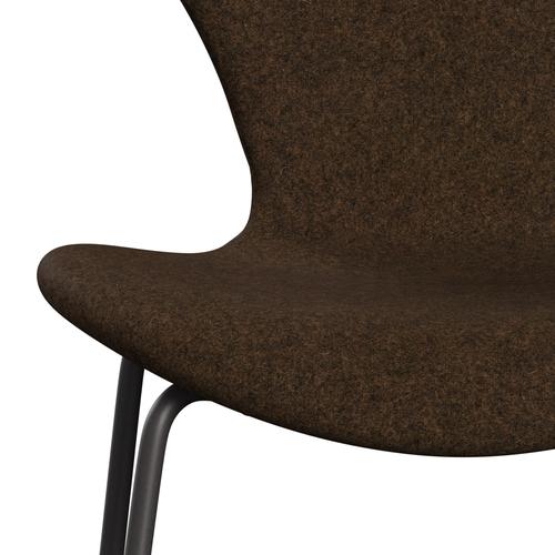 [product_category]-Fritz Hansen 3107 Chair Full Upholstery, Warm Graphite/Divina Melange Warm Brown-Fritz Hansen-3107FU-DIM367-WARGRA-FRI-6