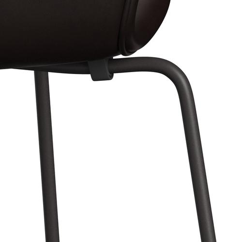 [product_category]-Fritz Hansen 3107 Chair Full Upholstery, Warm Graphite/Grace Dark Brown-Fritz Hansen-3107FU-ELDBR-WARGRA-FRI-7