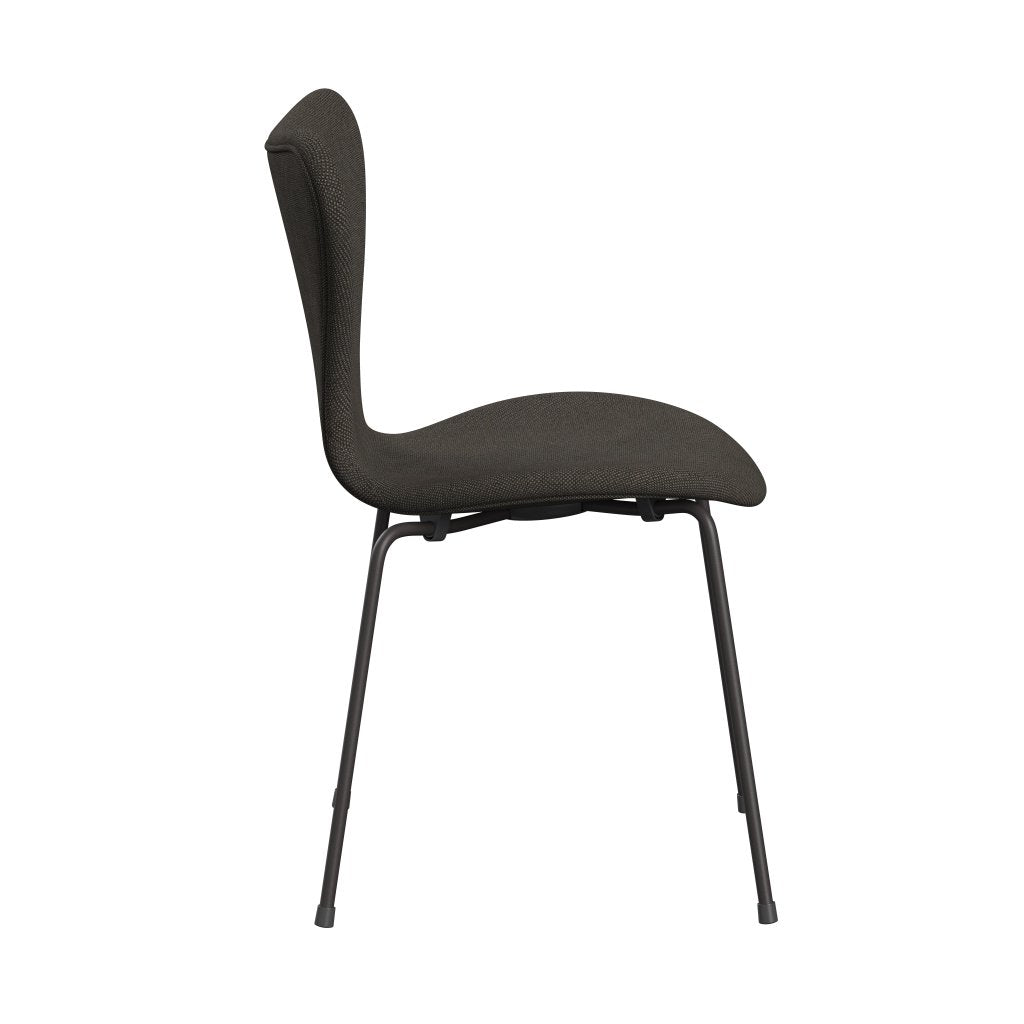 [product_category]-Fritz Hansen 3107 Chair Full Upholstery, Warm Graphite/Hallingdal Charcoal Light-Fritz Hansen-3107FU-HAL153-WARGRA-FRI-3