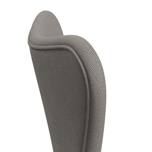 [product_category]-Fritz Hansen 3107 Chair Full Upholstery, Warm Graphite/Hallingdal Light Grey (Hal113)-Fritz Hansen-3107FU-HAL113-WARGRA-FRI-5