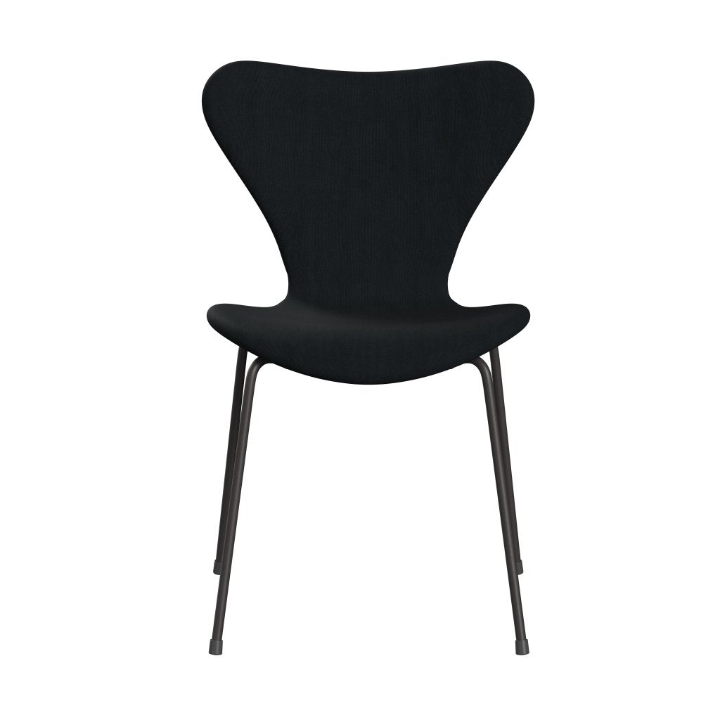 [product_category]-Fritz Hansen 3107 Chair Full Upholstery, Warm Graphite/Remix Black (Rem296)-Fritz Hansen-3107FU-REM296-WARGRA-FRI-1