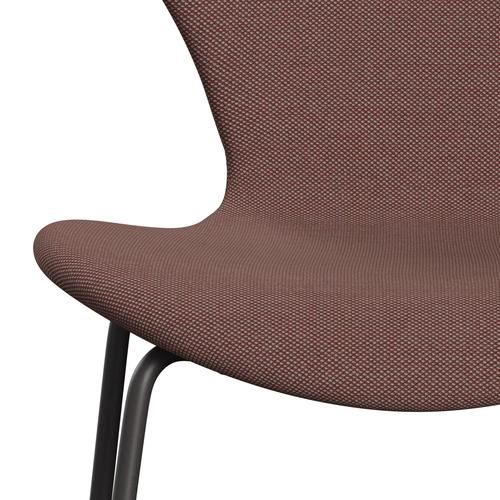 [product_category]-Fritz Hansen 3107 Chair Full Upholstery, Warm Graphite/Steelcut Trio Light Brown & Red/Green-Fritz Hansen-3107FU-STR645-WARGRA-FRI-6