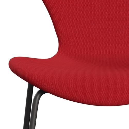 [product_category]-Fritz Hansen 3107 Chair Full Upholstery, Warm Graphite/Steelcut Trio Light Red-Fritz Hansen-3107FU-STR666-WARGRA-FRI-6