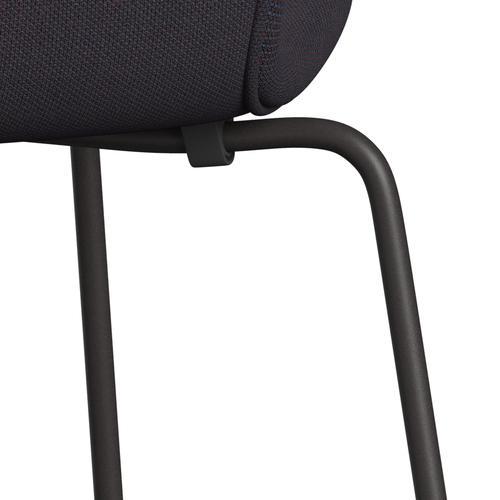 [product_category]-Fritz Hansen 3107 Chair Full Upholstery, Warm Graphite/Steelcut Trio Warm Dark Blue-Fritz Hansen-3107FU-STR776-WARGRA-FRI-7