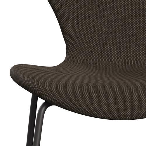 [product_category]-Fritz Hansen 3107 Chair Full Upholstery, Warm Graphite/Sunniva 2 Chocolate/Black-Fritz Hansen-3107FU-SV383-WARGRA-FRI-6