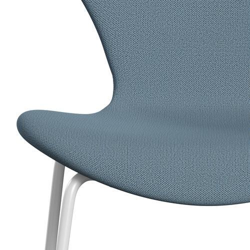 [product_category]-Fritz Hansen 3107 Chair Full Upholstery, White/Capture Soft Blue-Fritz Hansen-3107FU-CP5001-DRWH-FRI-6