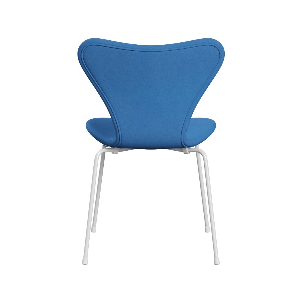 [product_category]-Fritz Hansen 3107 Chair Full Upholstery, White/Divina Light Blue (Div742)-Fritz Hansen-3107FU-DIV742-DRWH-FRI-4