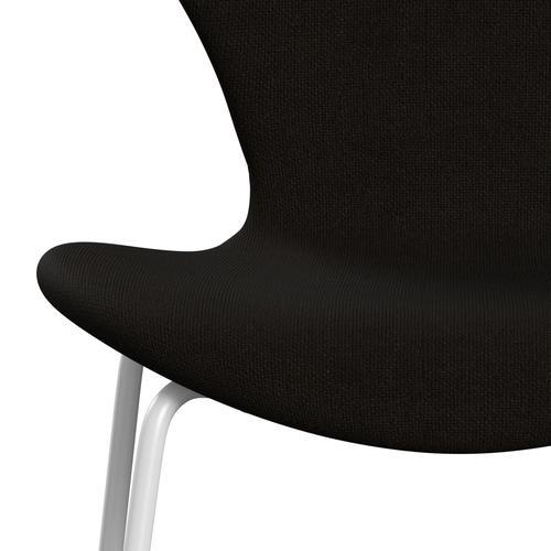 [product_category]-Fritz Hansen 3107 Chair Full Upholstery, White/Hallingdal Dark Brown-Fritz Hansen-3107FU-HAL390-DRWH-FRI-6