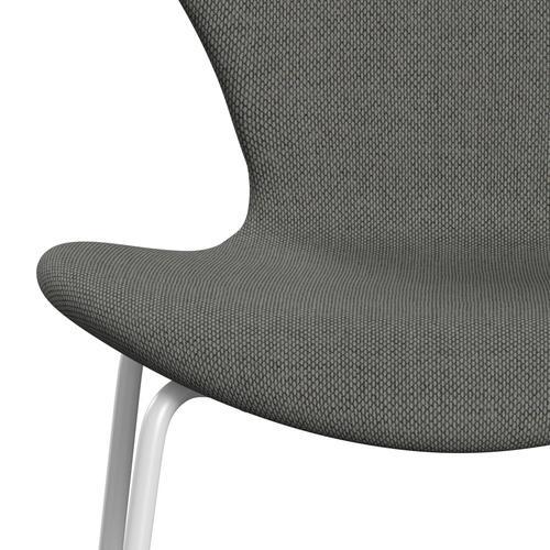 [product_category]-Fritz Hansen 3107 Chair Full Upholstery, White/Re Wool Taupe/Natural-Fritz Hansen-3107FU-REW158-DRWH-FRI-6