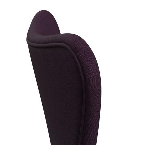 [product_category]-Fritz Hansen 3107 Chair Full Upholstery, White/Steelcut Medium Violet-Fritz Hansen-3107FU-STI625-DRWH-FRI-5