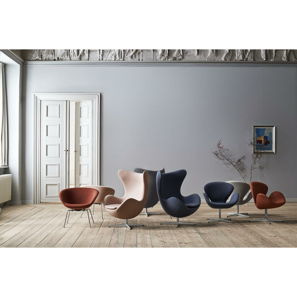 [product_category]-Fritz Hansen Aj Pot Lounge Chair Chromed Frame Fabric, Christianshavn Dark Grey-Fritz Hansen-3318-Chromed-Christianshavn-1174-FRI-4