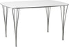 Fritz Hansen Fh125 Dining Table, White Laminate