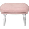 Fritz Hansen Ro Fodskammel Aluminium, Steelcut Pink/ Canvas Pink