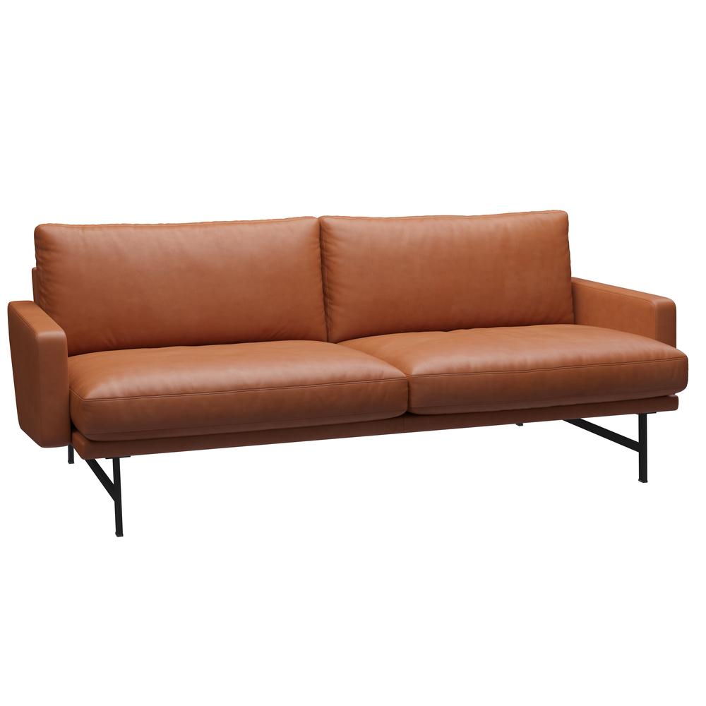 [product_category]-Fritz Hansen Lissoni Sofa Leather 2 Persons, Elegance Walnut-Fritz Hansen-PL112-elegance walnut-FRI-1