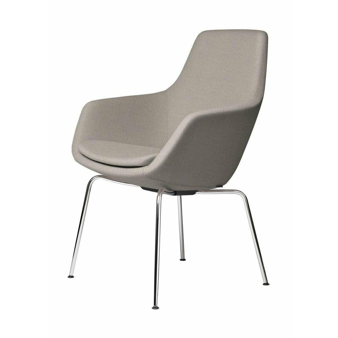 [product_category]-Fritz Hansen Little Giraffe Armchair Chrome Base Fabric Christianshavn, Light Beige-Fritz Hansen-3201-CHRO-CHRI-1120-FRI-1