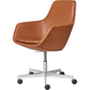 Fritz Hansen Little Giraffe™ Swivel Chair Leather Grace, Walnut