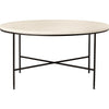 Fritz Hansen MC300 Rundt Sofabord Ø80 Cm, Cremefarvet Marmor