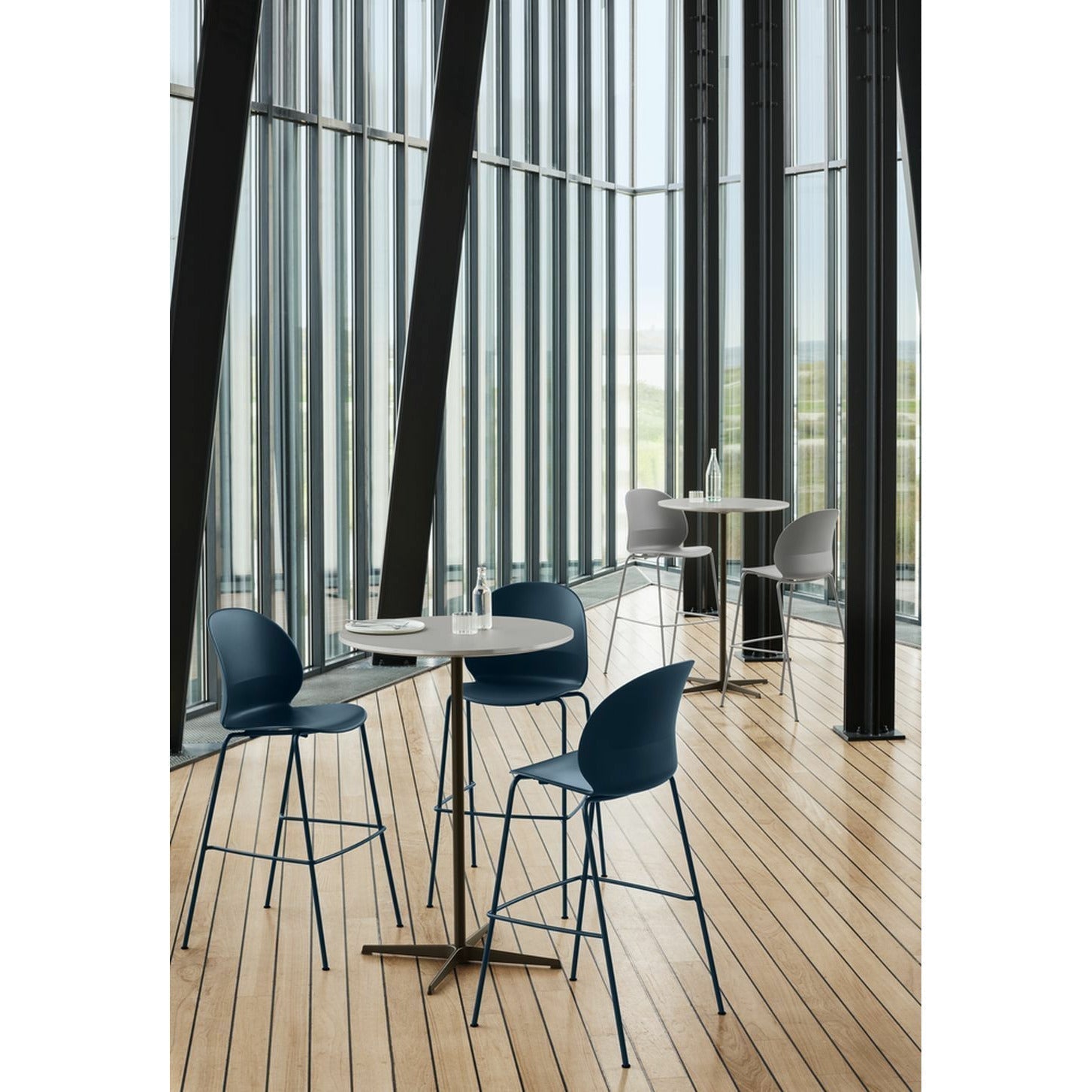 [product_category]-Fritz Hansen N02 Recycle High Bar Stool, Dark Blue/Dark Blue-Fritz Hansen-N02-50-Dark-Blue-Dark-Blue-FRI-4