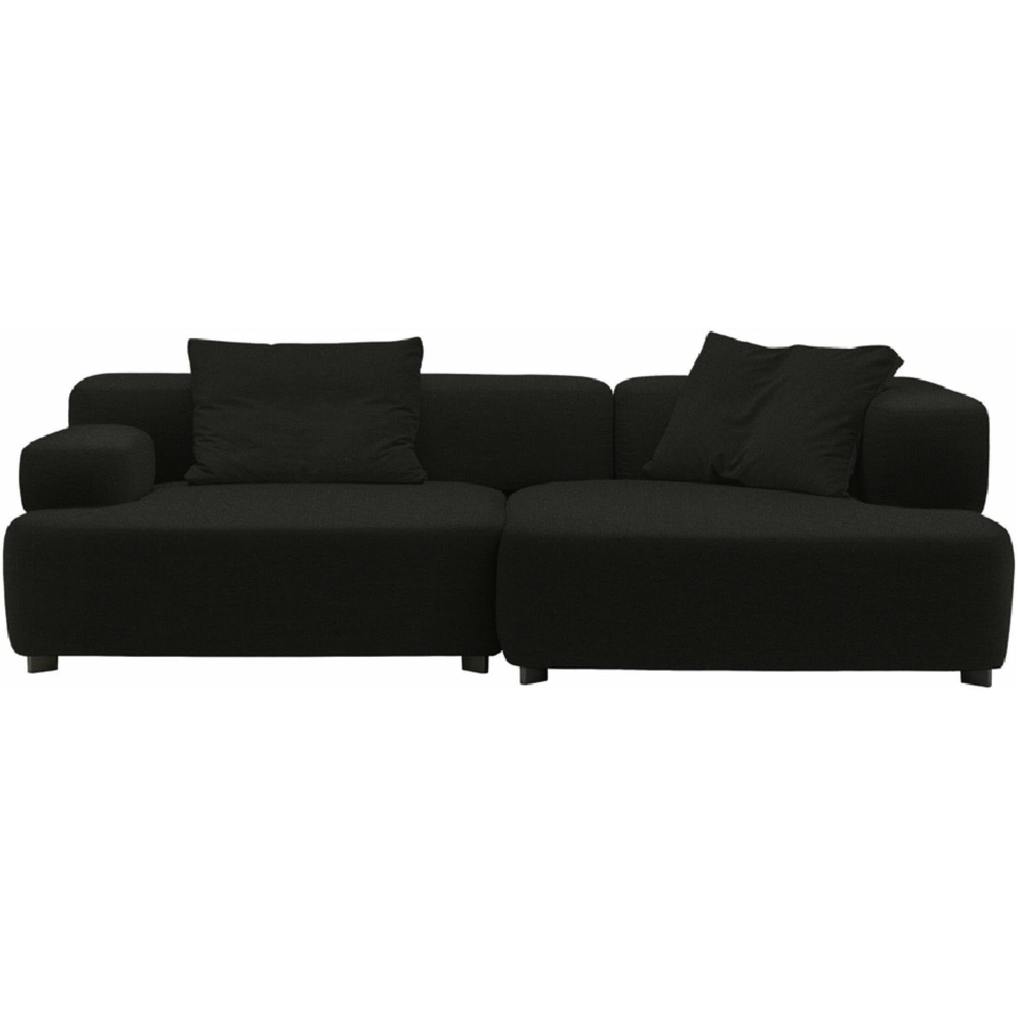 [product_category]-Fritz Hansen Pl240 3 Alphabet 2 Seater Sofa Christianshavn, Black Uni-Fritz Hansen-PL240-3-CHRIS-1175-FRI-1