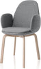 Fritz Hansen Sammen Armchair Oak, Sunniva Grey