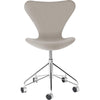 Fritz Hansen Series 7™ Swivel Chair Full Upholstery Fabric Christianshavn, Light Beige