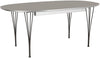 Fritz Hansen Super Ellipse Extendable Table Lacquered 100 X170/270 Cm, Grey Laminate