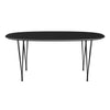 Fritz Hansen Superellipse Dining Table Black/Black Fenix Laminates, 170x100 Cm