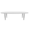 Fritz Hansen Superellipse Dining Table Black/White Fenix Laminates, 300x130 Cm