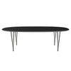 Fritz Hansen Superellipse Dining Table Brown Bronze/Black Fenix Laminates, 240x120 Cm