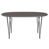 Fritz Hansen Superellipse Dining Table Brown Bronze/Grey Fenix Laminates, 150x100 Cm