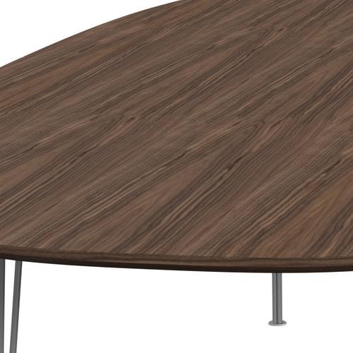 [product_category]-Fritz Hansen Superellipse Dining Table Grey Powder Coated/Walnut Veneer With Walnut Table Edge, 300x130 Cm-Fritz Hansen-B617-WAL001-WAL001-GRBA-FRI-4