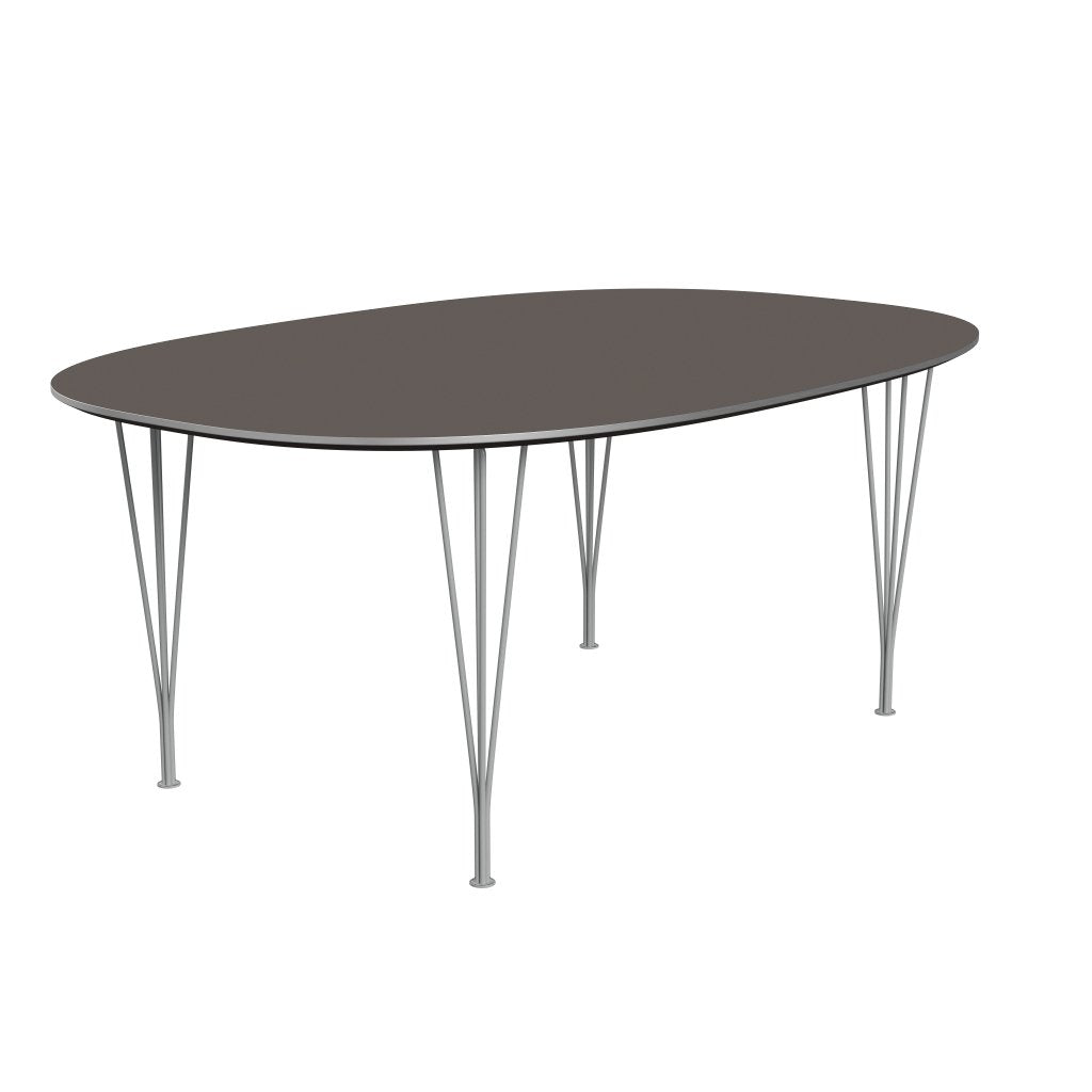 Fritz Hansen Superellipse Spisebord Nine Grey/Grå Laminat, 180x120 Cm