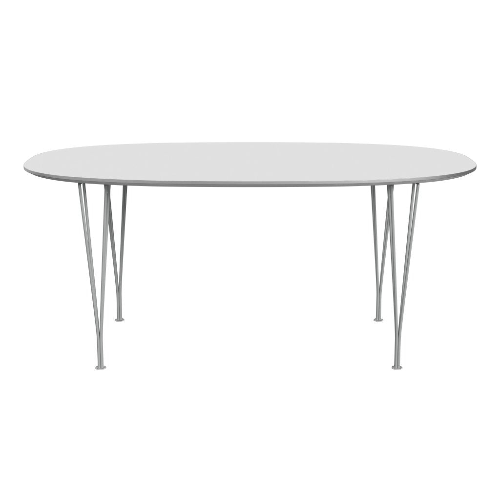 Fritz Hansen Superellipse Spisebord Nine Grey/Hvid Laminat, 170x100 Cm