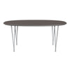 Fritz Hansen Superellipse Dining Table Silvergrey/Grey Fenix Laminates, 170x100 Cm