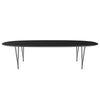 Fritz Hansen Superellipse Dining Table Warm Graphite/Black Fenix Laminates, 300x130 Cm