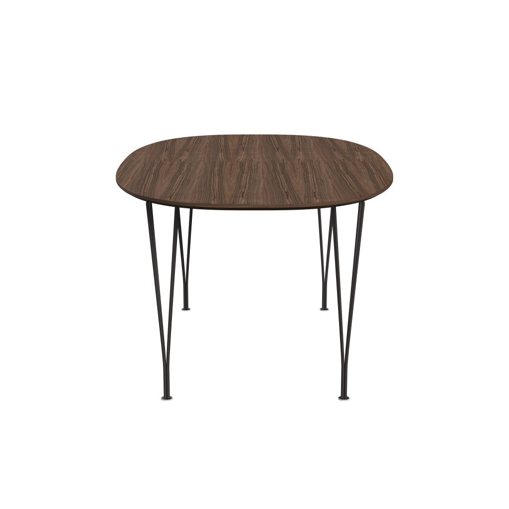 [product_category]-Fritz Hansen Superellipse Dining Table Warm Graphite/Walnut Veneer With Walnut Table Edge, 170x100 Cm-Fritz Hansen-B616-WAL001-WAL001-WARGRA-FRI-3