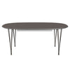 Fritz Hansen Superellipse Extendable Table Brown Bronze/Grey Fenix Laminates, 300x120 Cm