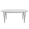 Fritz Hansen Superellipse Extendable Table Brown Bronze/White Fenix Laminates, 300x120 Cm