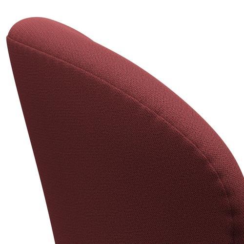 [product_category]-Fritz Hansen Swan Lounge Chair, Black Lacquered/Capture Dark Red-Fritz Hansen-3320-CP5402-BLLA-FRI-5