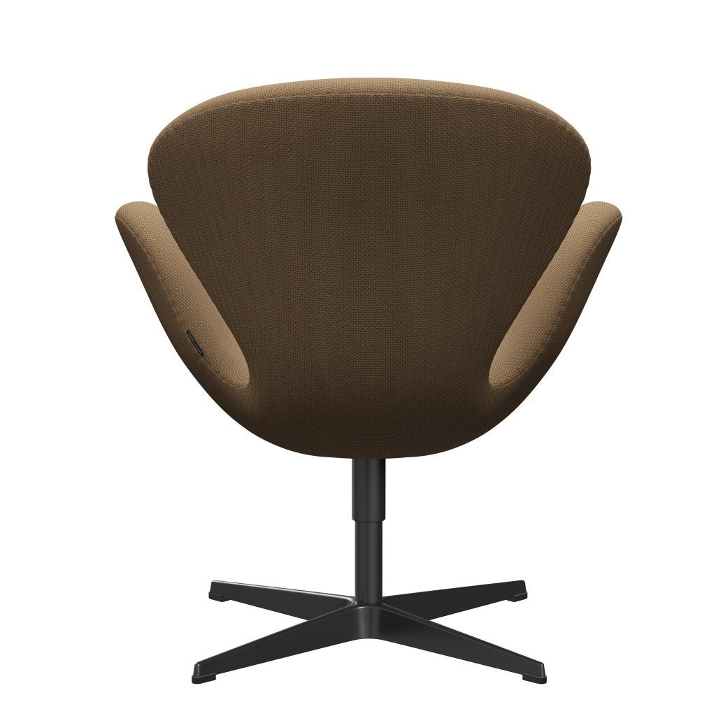 [product_category]-Fritz Hansen Swan Lounge Chair, Black Lacquered/Diablo Gold Sand-Fritz Hansen-3320-DIA401-BLLA-FRI-4