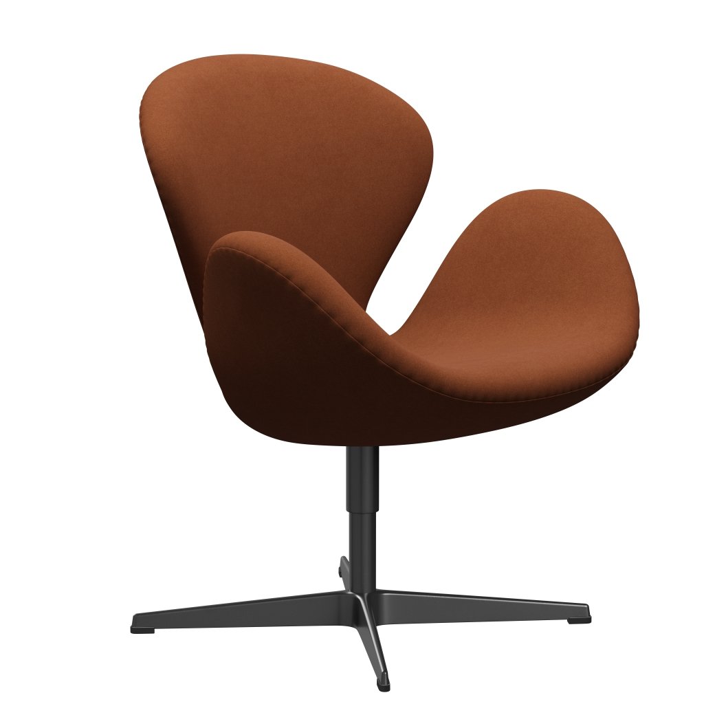 [product_category]-Fritz Hansen Swan Lounge Chair, Black Lacquered/Divina Brown (346)-Fritz Hansen-3320-DIV346-BLLA-FRI-2