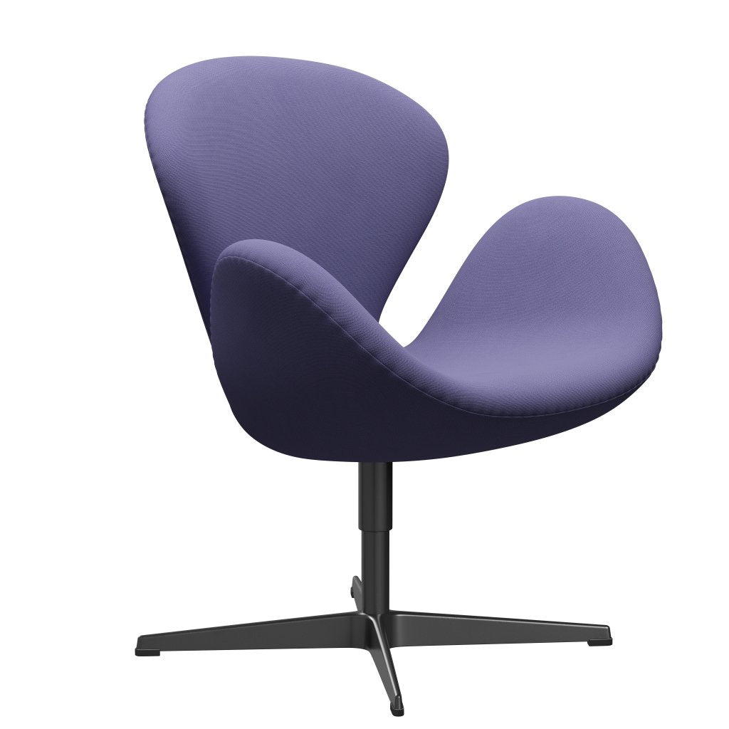 [product_category]-Fritz Hansen Swan Lounge Chair, Black Lacquered/Fame Blue Violet-Fritz Hansen-3320-F65081-BLLA-FRI-2