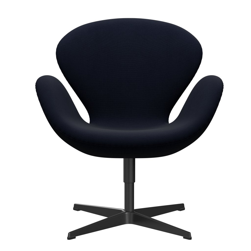 [product_category]-Fritz Hansen Swan Lounge Chair, Black Lacquered/Fame Navy (66061)-Fritz Hansen-3320-F66061-BLLA-FRI-1