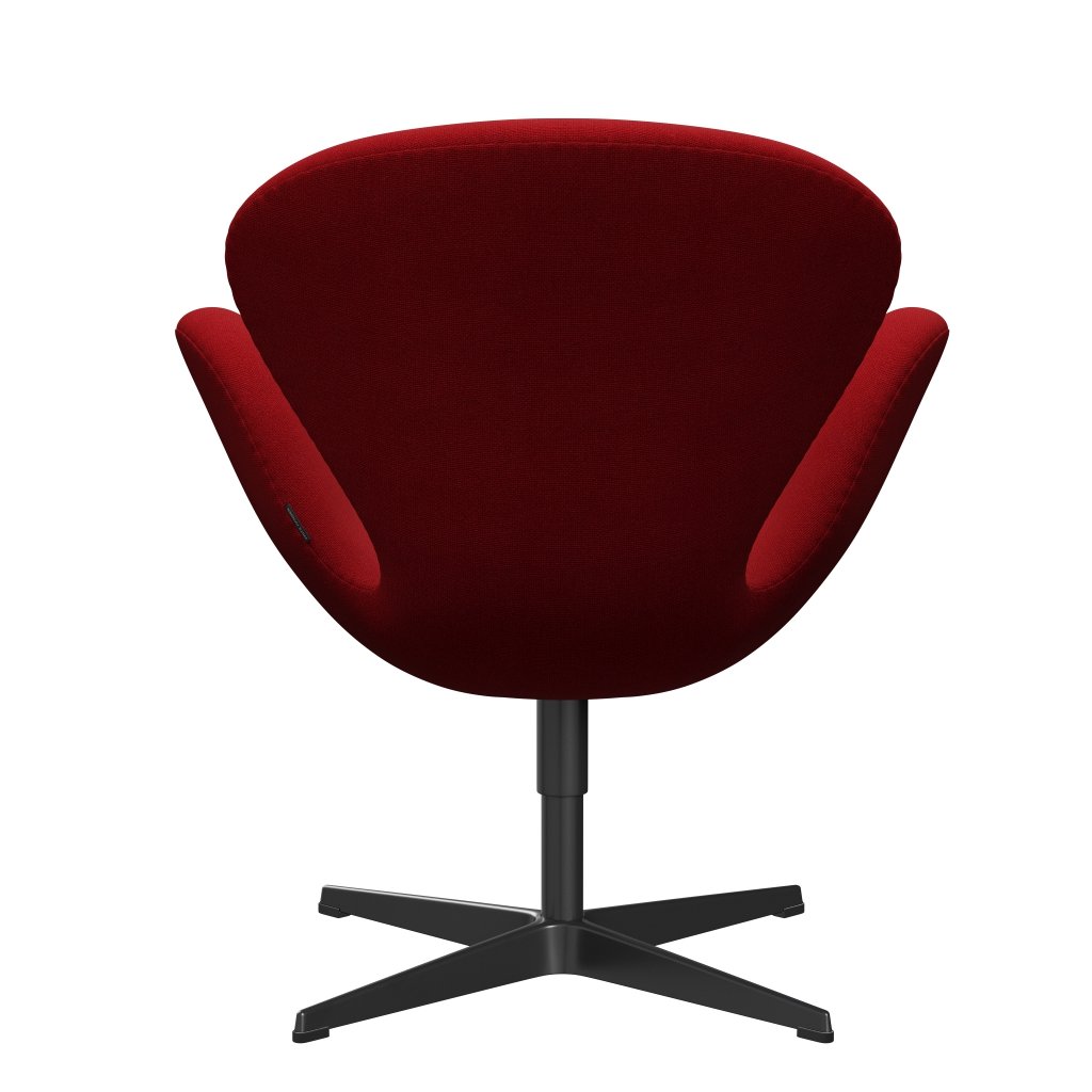 [product_category]-Fritz Hansen Swan Lounge Chair, Black Lacquered/Hallingdal Classic Red-Fritz Hansen-3320-HAL674-BLLA-FRI-4