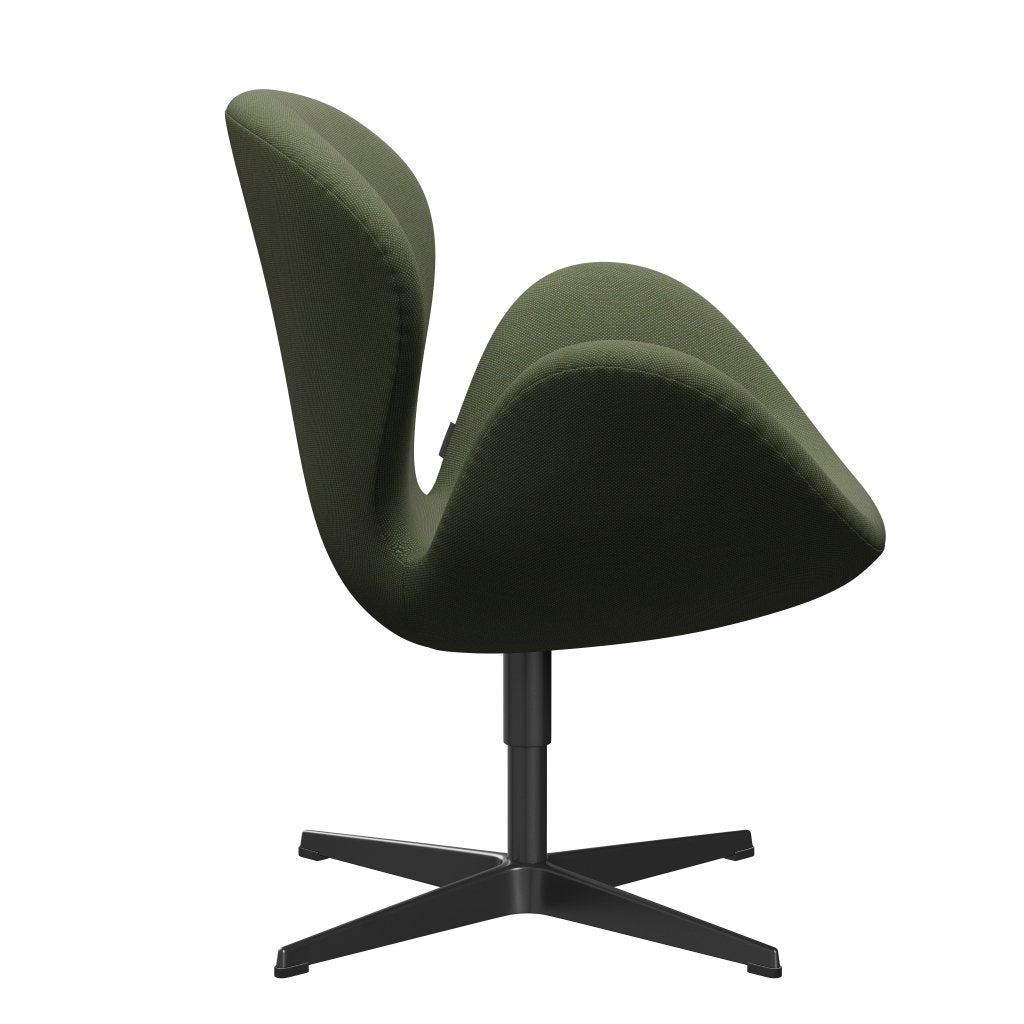 [product_category]-Fritz Hansen Swan Lounge Chair, Black Lacquered/Steelcut Trio Soft Green-Fritz Hansen-3320-STR946-BLLA-FRI-3